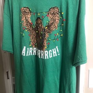 Star wars Chewbacca christmas T-shirt size xxl